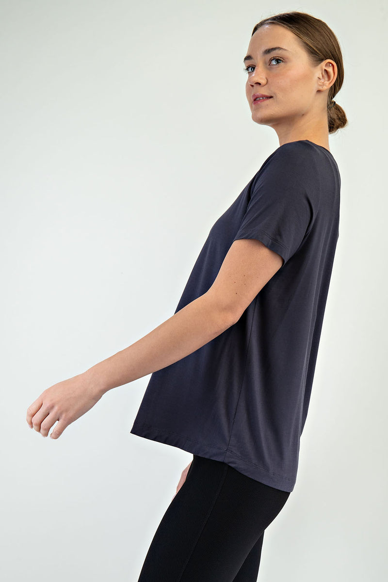 Viscose Modal Short Sleeve Top