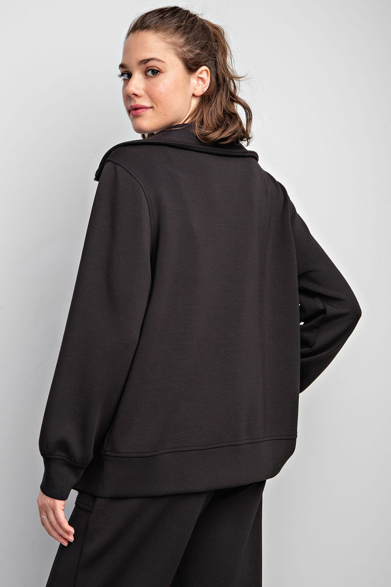 Modal Poly Full Zip Jacket