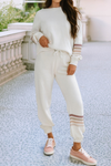 Round Neck Pullover and Jogger Pants Set