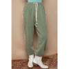 Baggy Fit Square Patch Trim Elastic French Terry Joggers