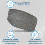 Tempo Running Headband With Moisture Wicking Fabric