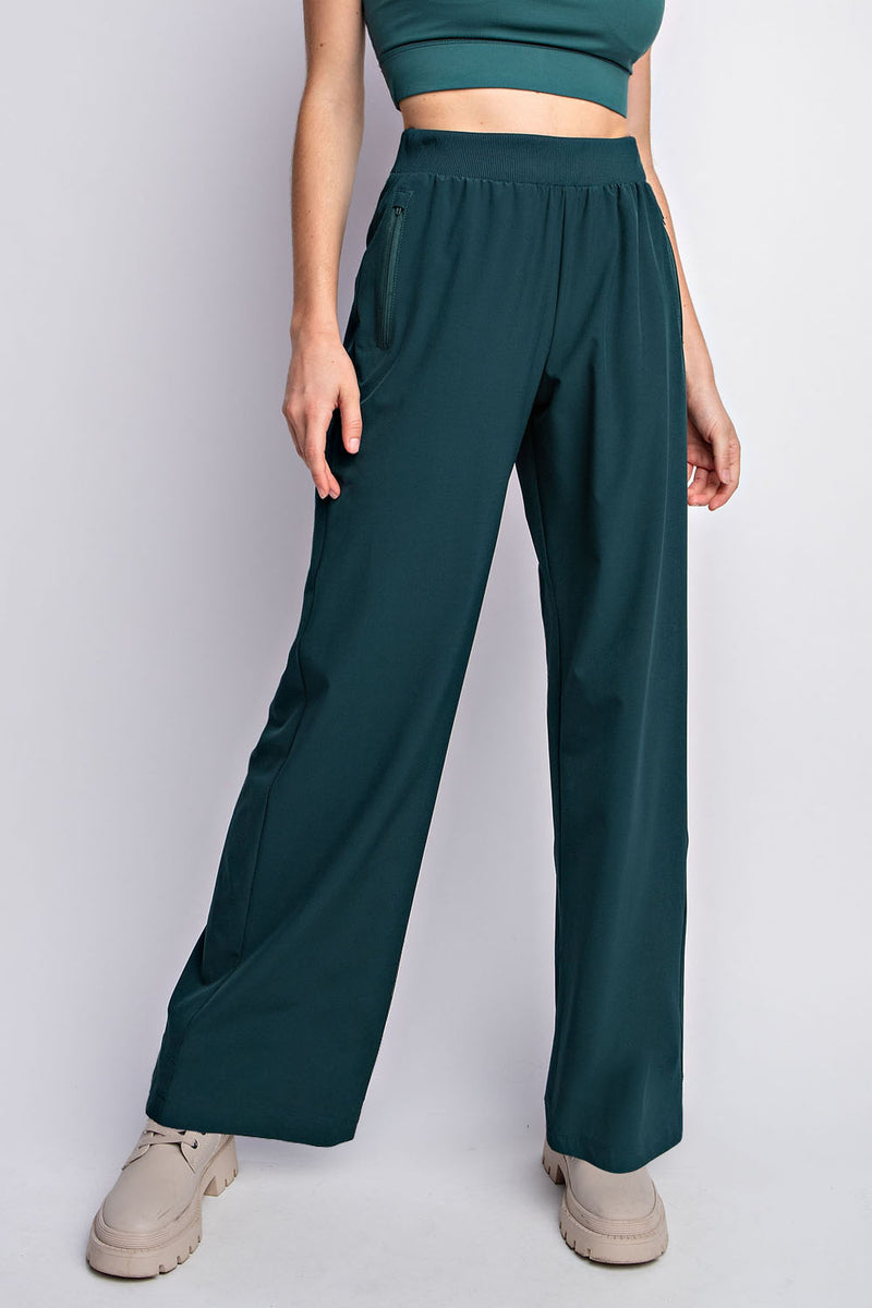 Stretch Woven Straight Pants