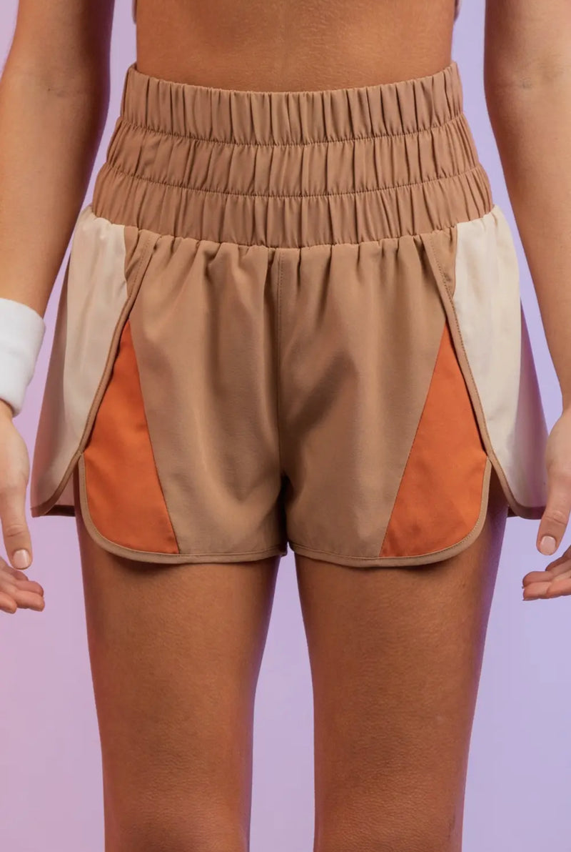 Color-block Activewear Shorts