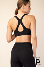 Recycled Butter Crossback Bra Top