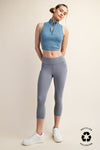 Capri High waist butter leggings with side pockets