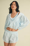 Lightweight Gingham Print Jacket