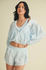 Lightweight Gingham Print Jacket