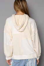 Balloon Sleeve Cut Sew Sweater Knit Top