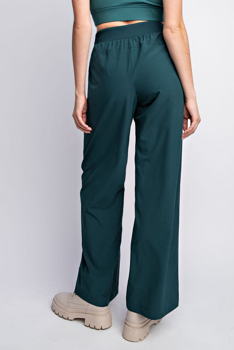 Stretch Woven Straight Pants