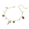 Lets Play Message Enamel Pickleball Pearl Charm Bracelet: BNW