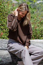 Modal Scuba Double Piping Polo Top