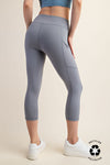 Capri High waist butter leggings with side pockets