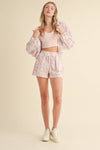 Lightweight Patchwork Print Jacket: Patchwork / L