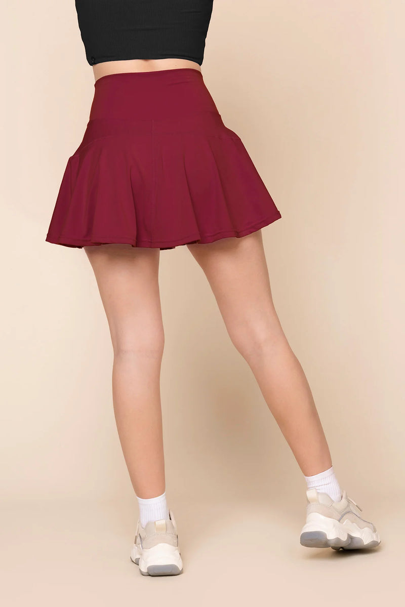 Crisscross Hourglass Twirl Skort with Pockets