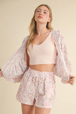 Lightweight Patchwork Print Jacket: Patchwork / L