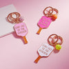 STAY OUT OF THE KITCHEN Message Enamel Pickleball Bag Charm