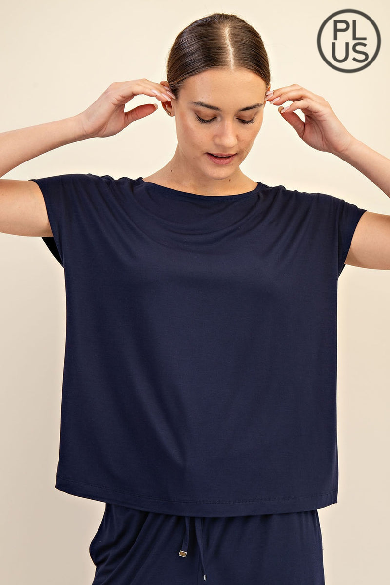 Viscose Modal Short Sleeve Top
