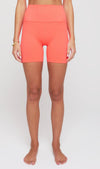 Love Sculpt Biker Short 5” Neon Coral