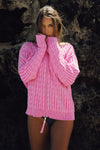 Bea Cable Knit Zip Up Sweater