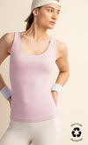 Butter Yoga Fabric, Round Neckline Sleeveless Tank