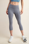 Capri High waist butter leggings with side pockets