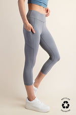 Capri High waist butter leggings with side pockets