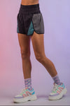 Color-block Activewear Shorts