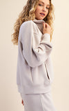 Modal Scuba Piping Quarter Zip Pullover