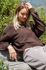 Modal Scuba Double Piping Polo Top
