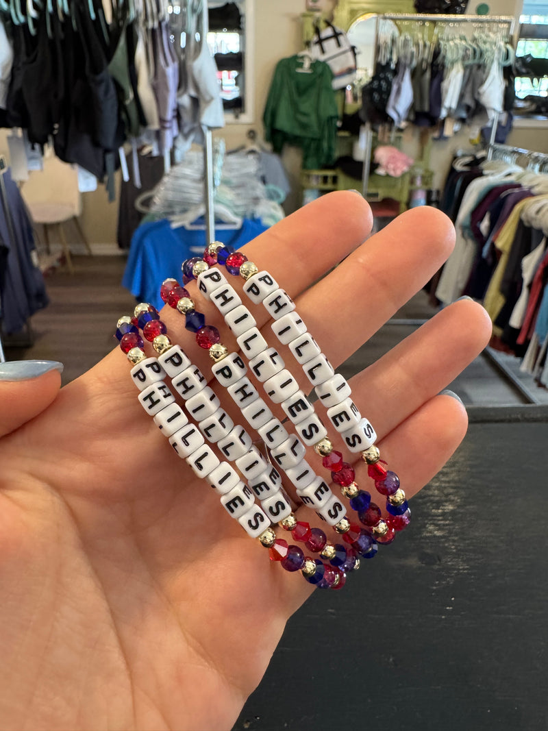 Phillies Red Blue Crystal
