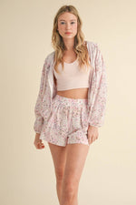 Lightweight Patchwork Print Jacket: Patchwork / L