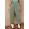 Baggy Fit Square Patch Trim Elastic French Terry Joggers