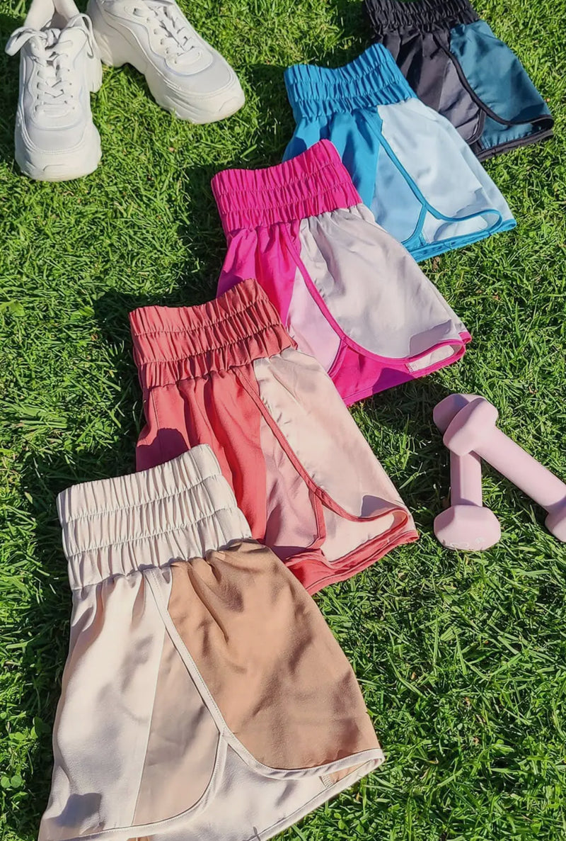 Color-block Activewear Shorts