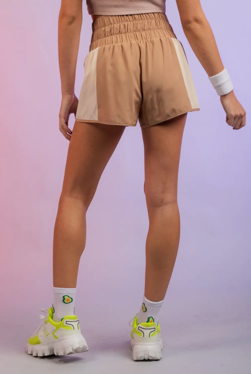 Color-block Activewear Shorts