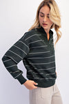 Model Scuba Stripe V-Neck