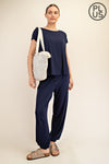 Viscose Modal Short Sleeve Top