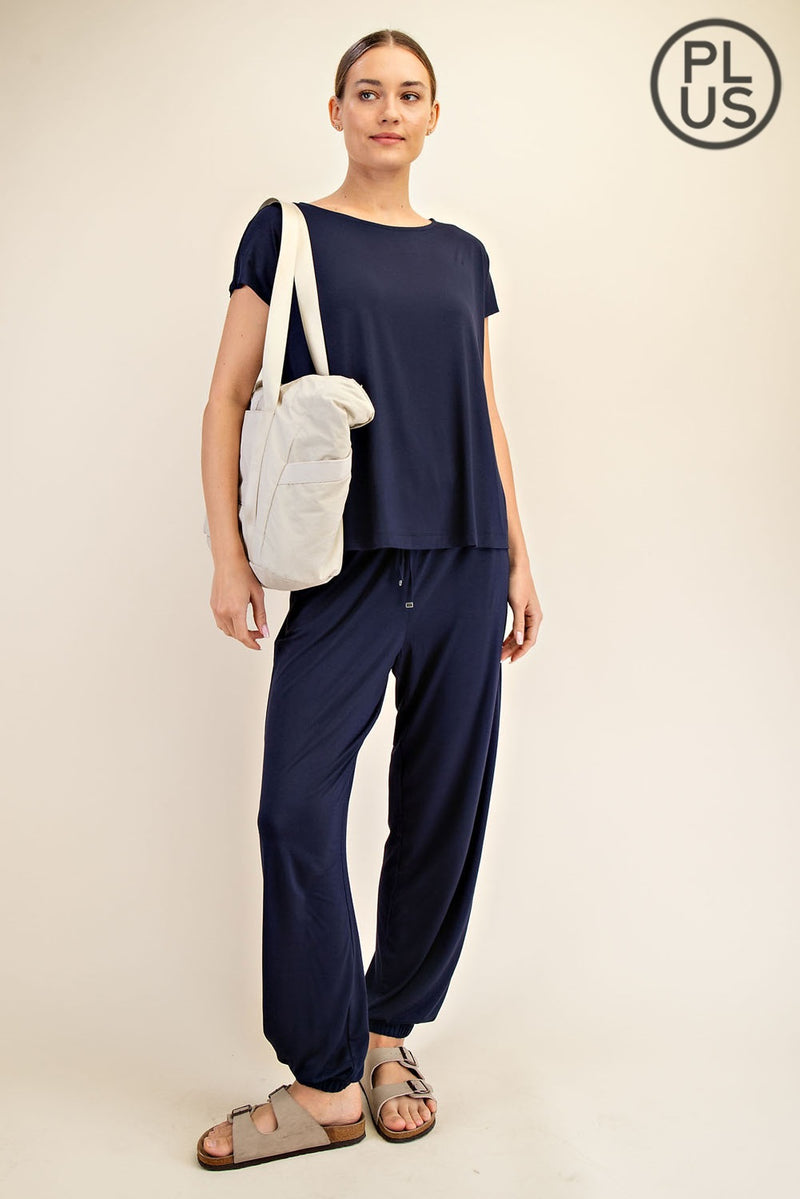 Viscose Modal Short Sleeve Top
