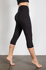 Capri High waist butter leggings with side pockets