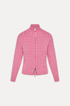 Bea Cable Knit Zip Up Sweater