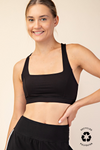 Recycled Butter Crossback Bra Top