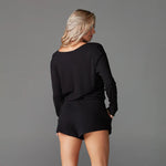 Lounge Waffle Long Sleeve Top