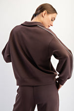 Modal Scuba Double Piping Polo Top