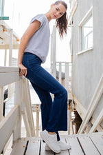 French Terry Off Shoulder Top