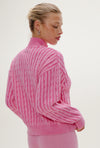Bea Cable Knit Zip Up Sweater