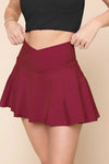 Crisscross Hourglass Twirl Skort with Pockets