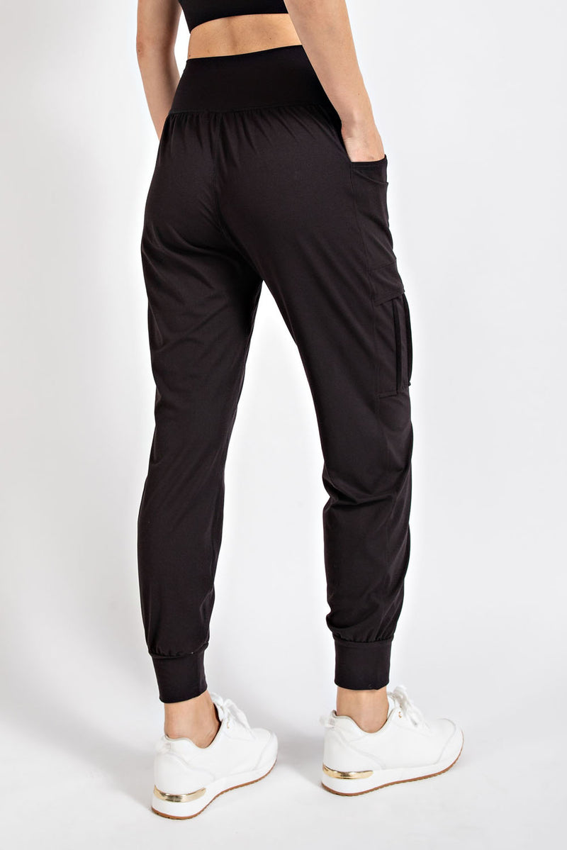 Butter Fabric Solid Jogger with Side Pockets