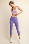 Capri High waist butter leggings with side pockets