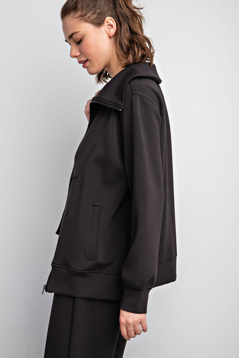 Modal Poly Full Zip Jacket