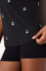 Peace emblem Fairfax tee