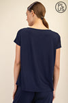 Viscose Modal Short Sleeve Top
